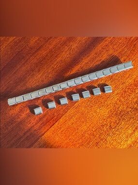 🩶 Set of 14 vintage Casa D’Oro stainless steel Italian bracelet charms.